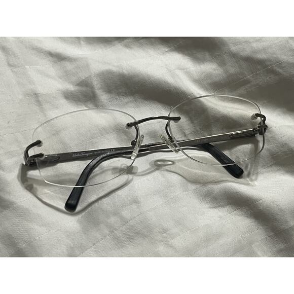 Salvatore Ferragamo 1597 Rimless Eyeglasses Frames Only 55-17 130 Made In Italy - Picture 1 of 10